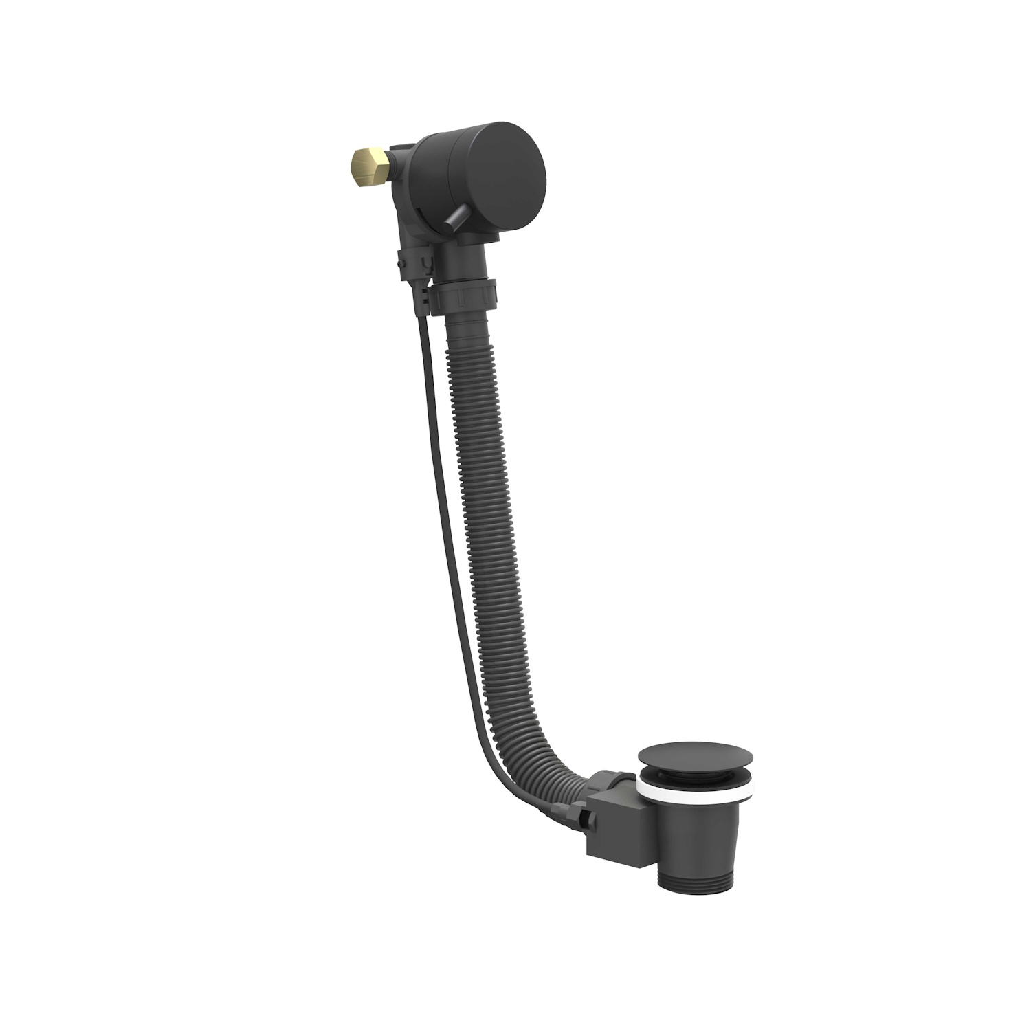 Badoverloop Vulcombinatie IVY Mat Zwart PED