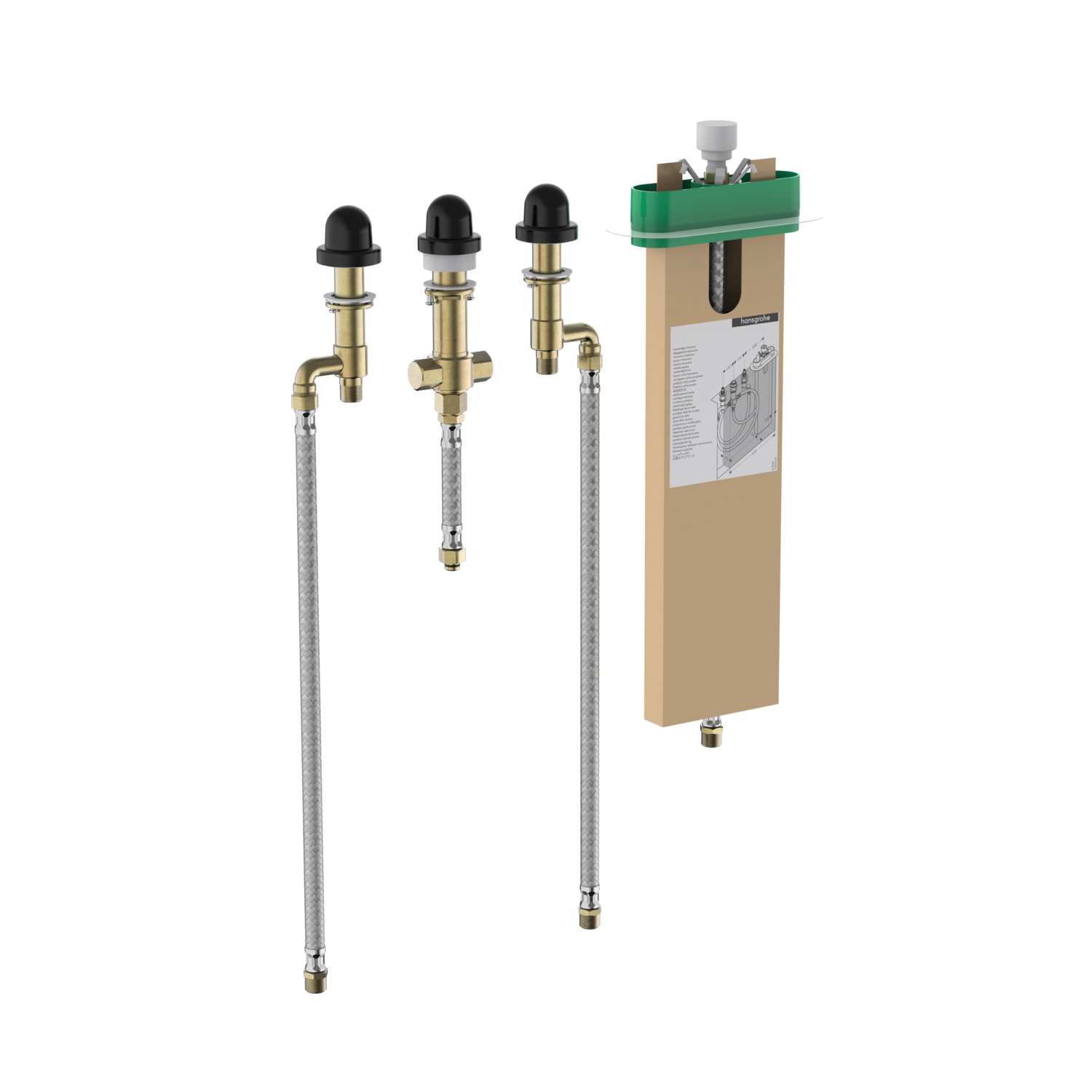Badrandmengkraan Inbouwdeel HansGrohe Vivenis 4-gats Met sBox