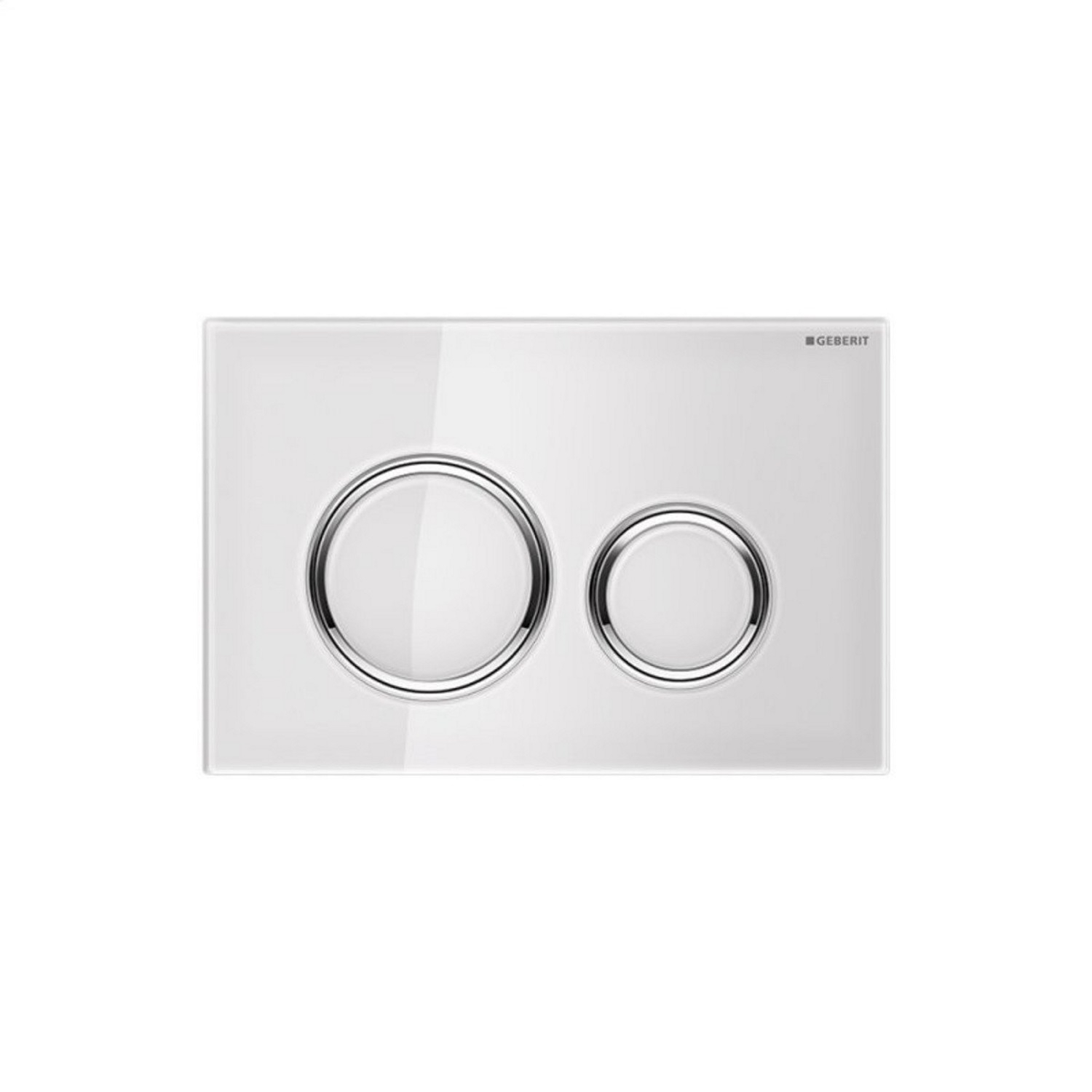 Bedieningsplaat Geberit Sigma 50 Round Glas Wit