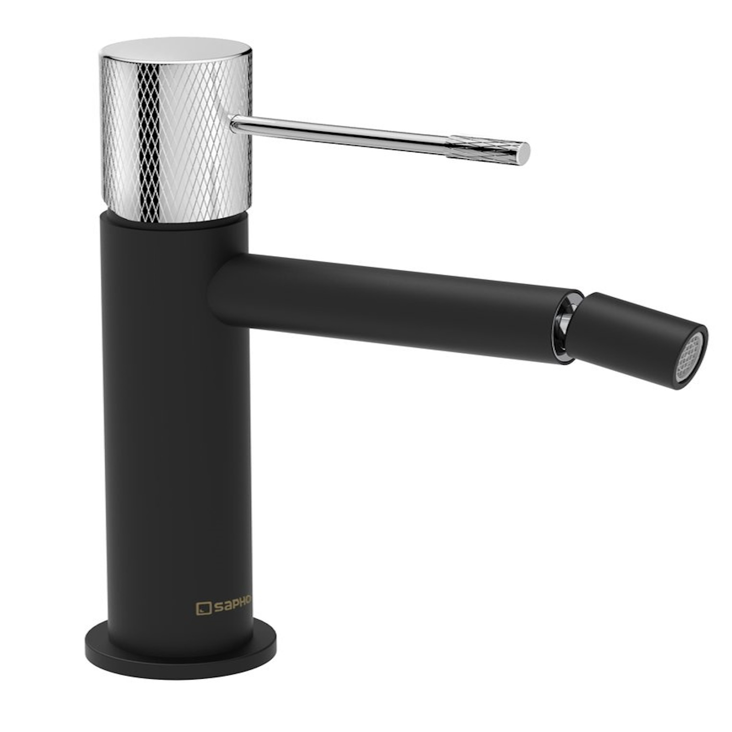 Bidet Mengkraan Sapho Solaris Mat Zwart/Chroom