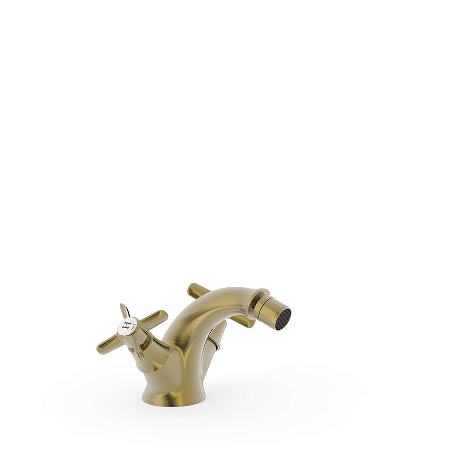 Bidetmengkraan Tres Clasic 2 Greep Verouderd Messing