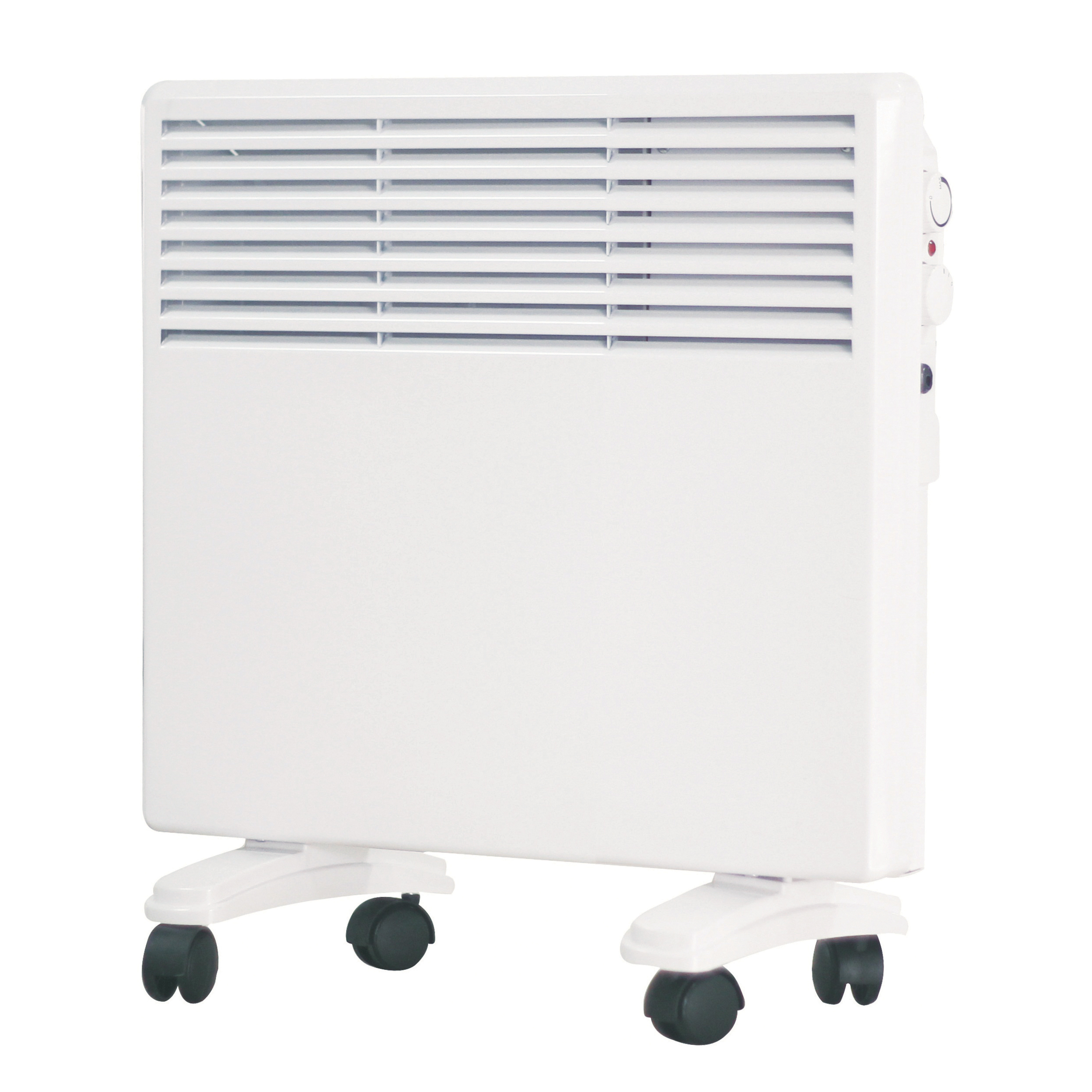 Elektrische Radiator BWS Alias 82x12x50 cm 2000W Op Wielen Met Stekker Wit