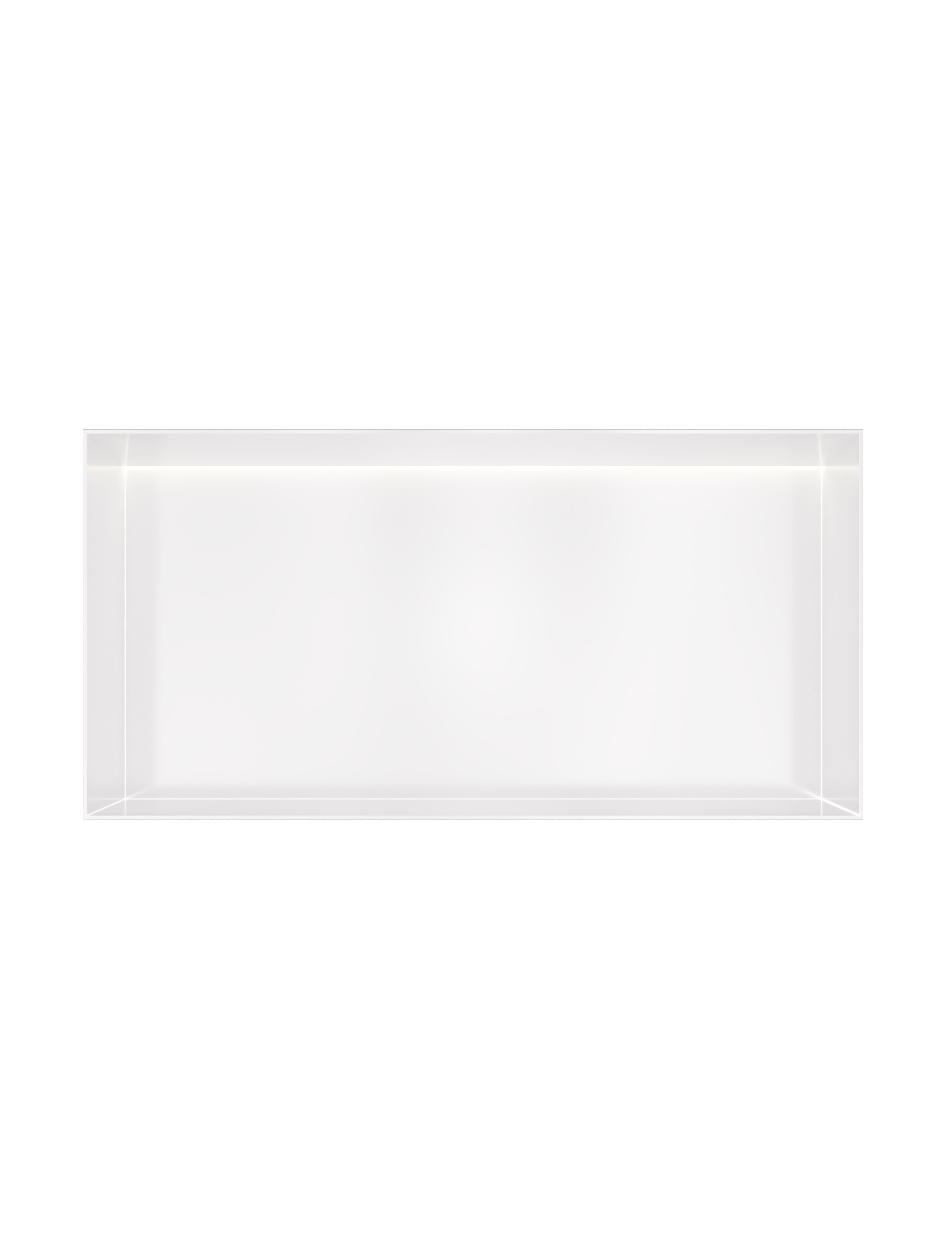 Hotbath &MORE Inbouwnis 30x60x10cm frameless + LED Mat Wit