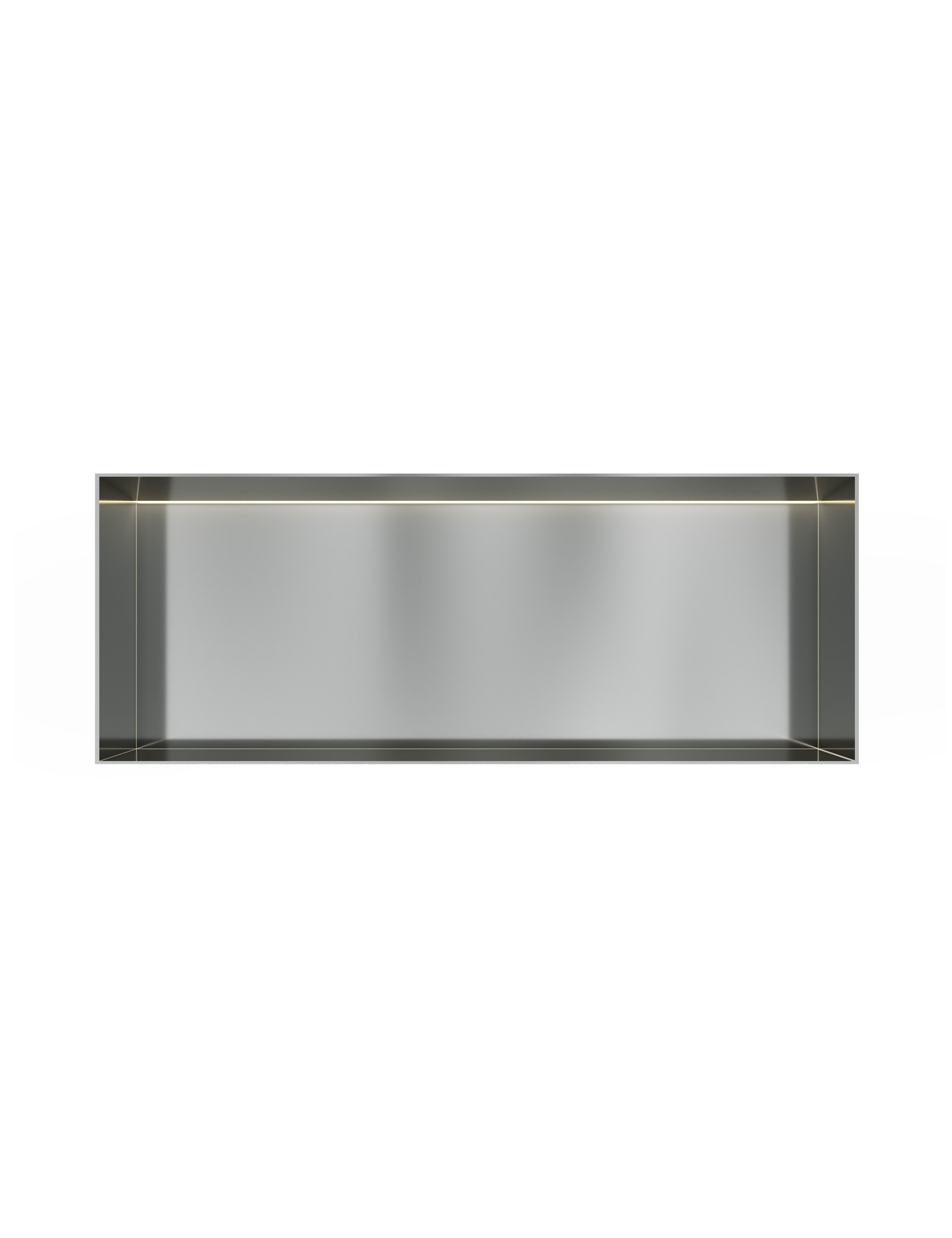 Hotbath &MORE Inbouwnis 30x80x10cm frameless + LED RVS 316
