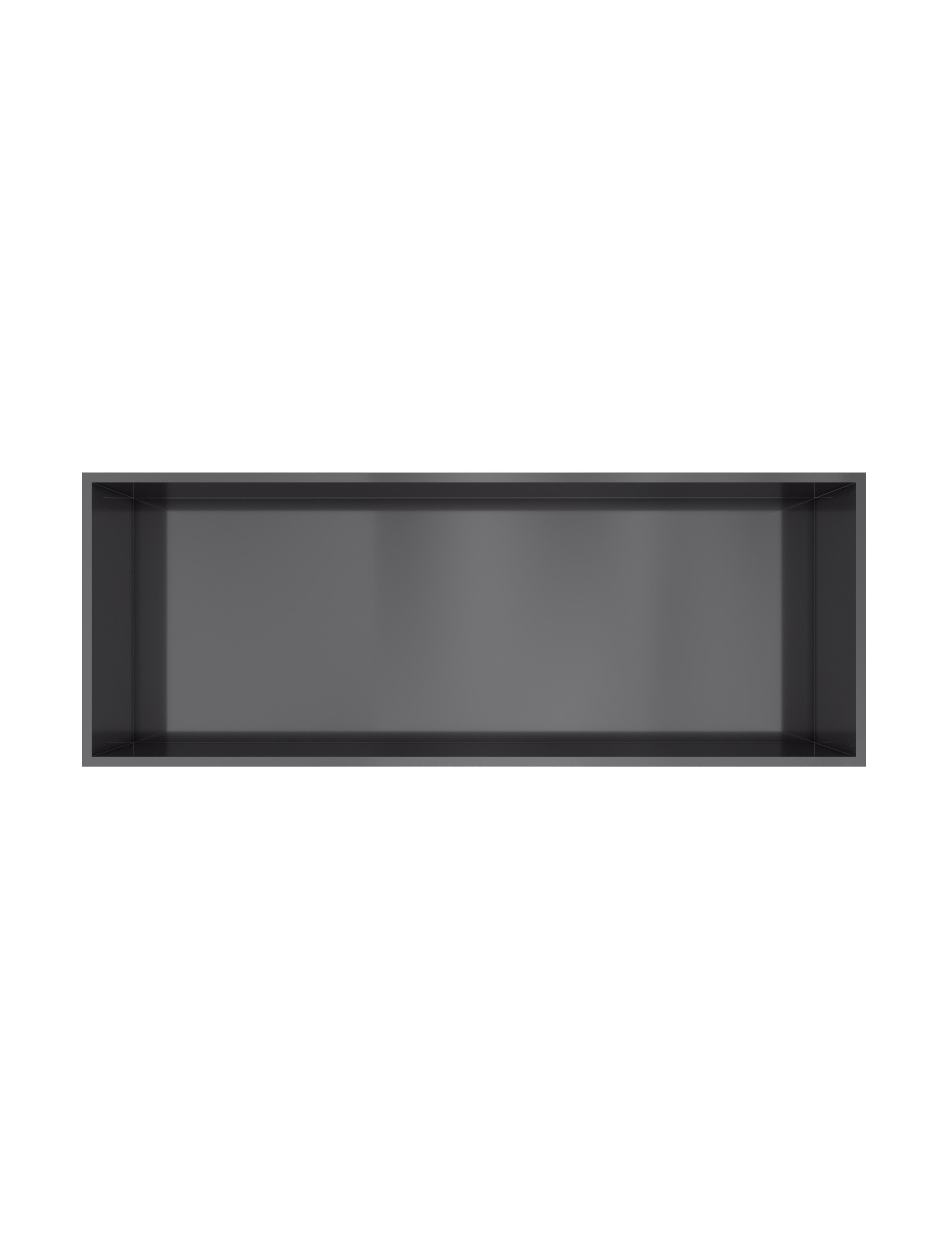 Hotbath &MORE Inbouwnis 30x80x10cm Geborsteld Zwart PVD