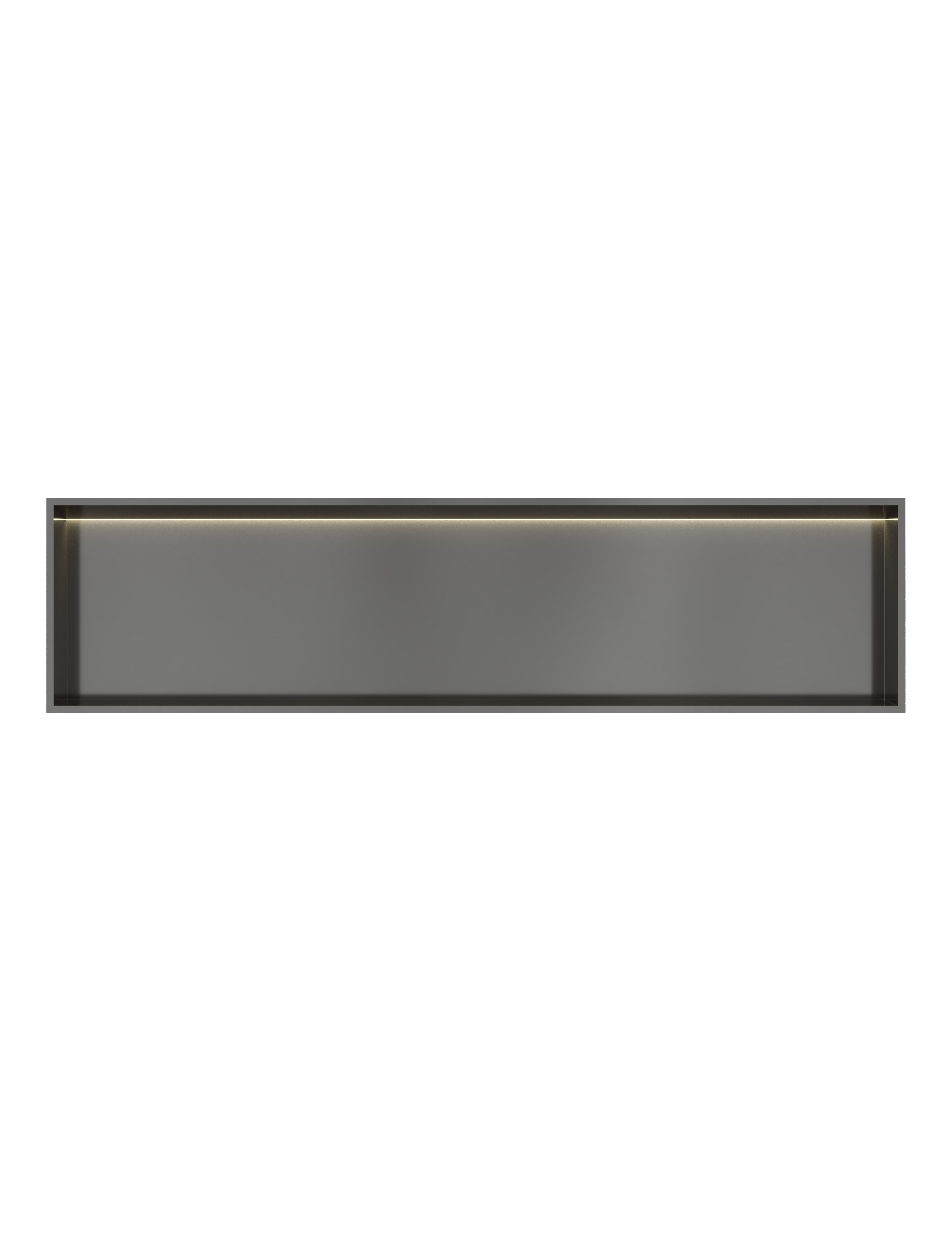 Hotbath &MORE Inbouwnis 30x120x10cm met LED IP44 Geborsteld Gunmetal PVD