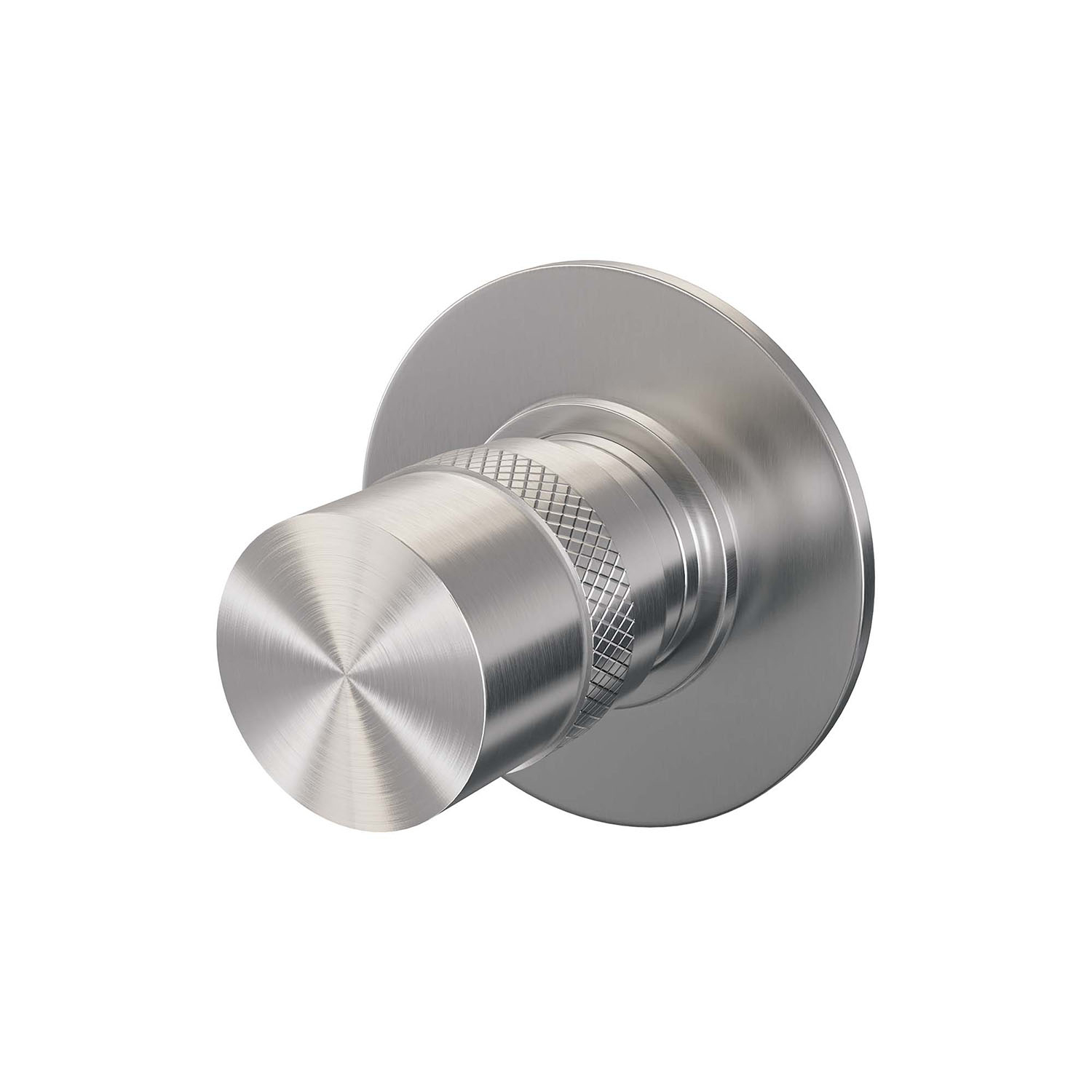 Inbouwstopkraan Brauer Brushed Edition Rond Geborsteld RVS (Inclusief Inbouwdeel)