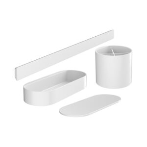 Bundelset Badkamer HansGrohe WallStoris Mat Wit