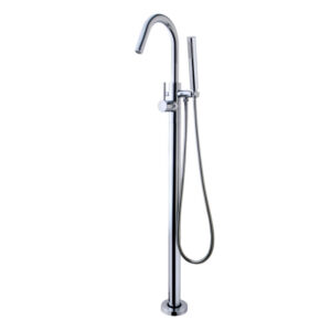 BWS Vrijstaande Badmengkraan Round met Handdouche Chroom