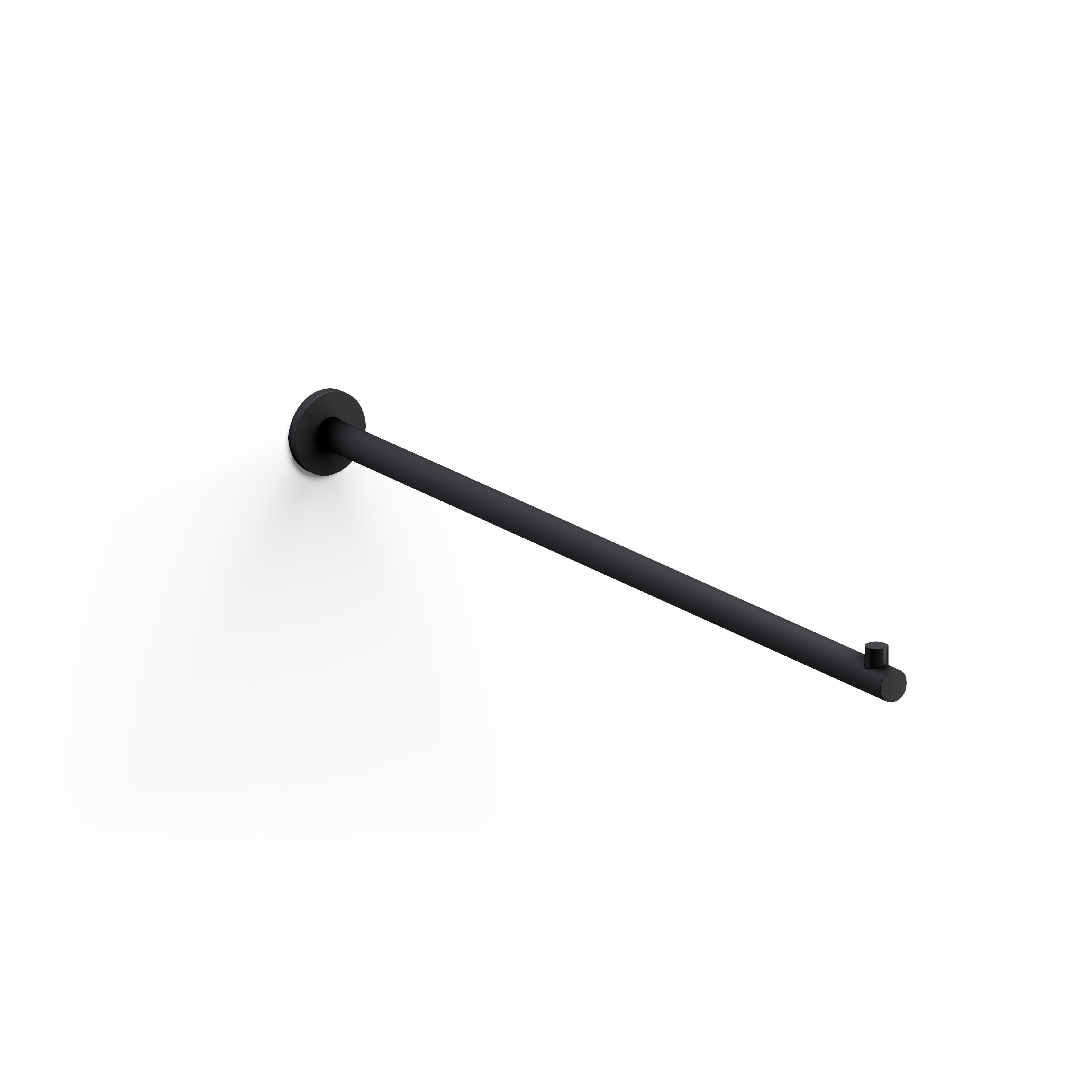 Kaldur handdoekrek 42cm, recht, mat zwart
