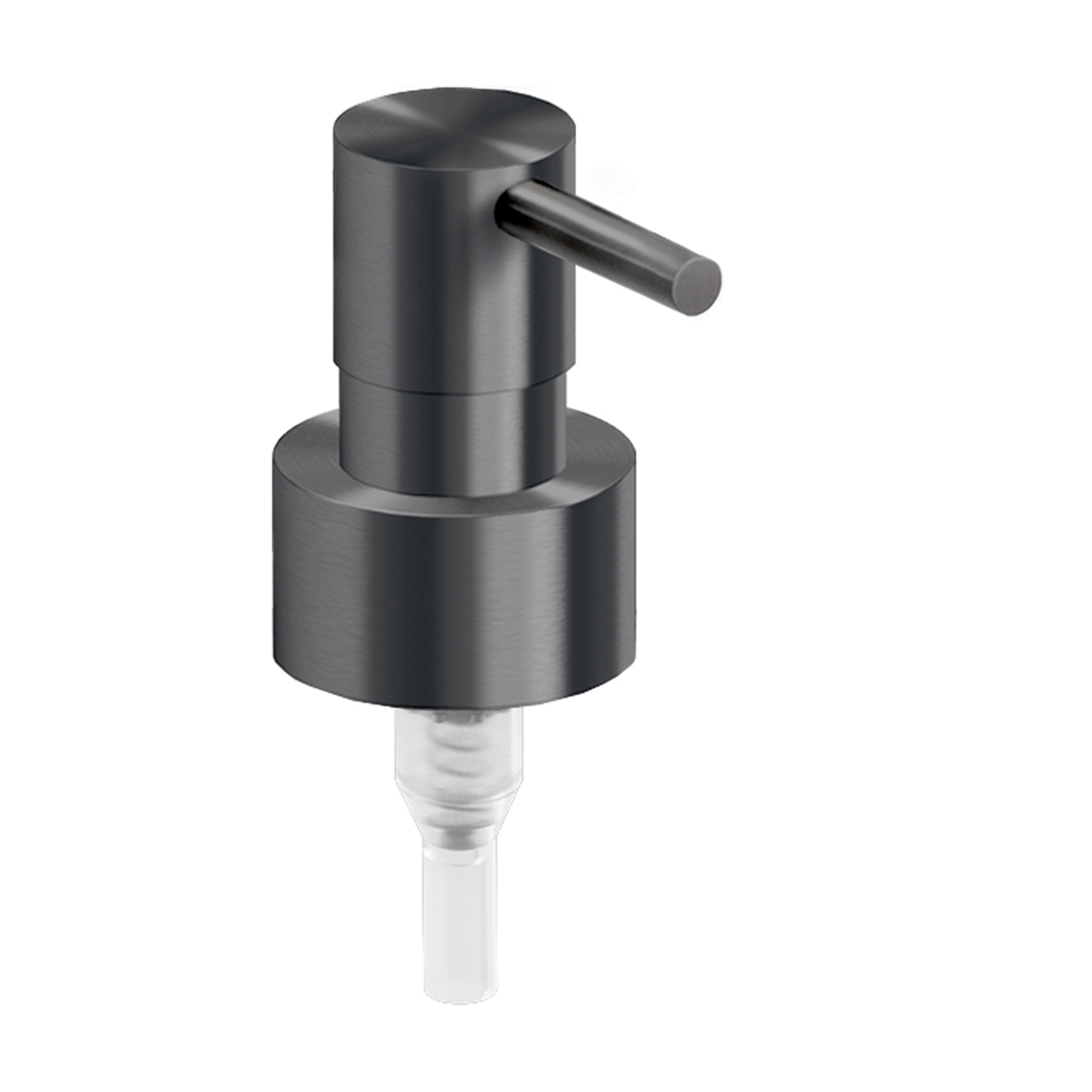 Pomp, gunmetal geborsteld PVD t.b.v. Sjokker zeepdisp. 100cc