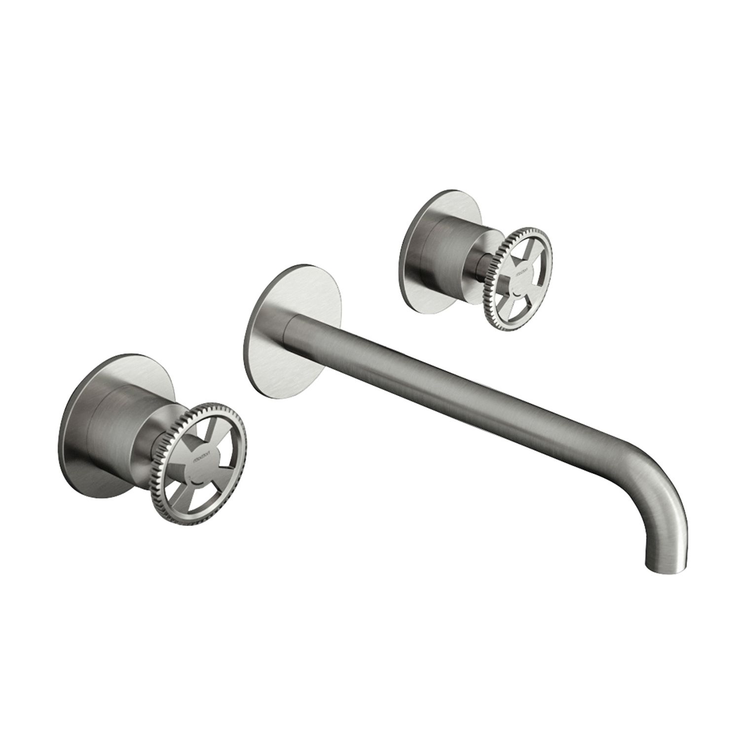 Wastafelmengkraan Hotbath Cobber @Work Inbouw 25 cm 3 Gats Geborsteld Nikkel (excl. inbouwdeel)