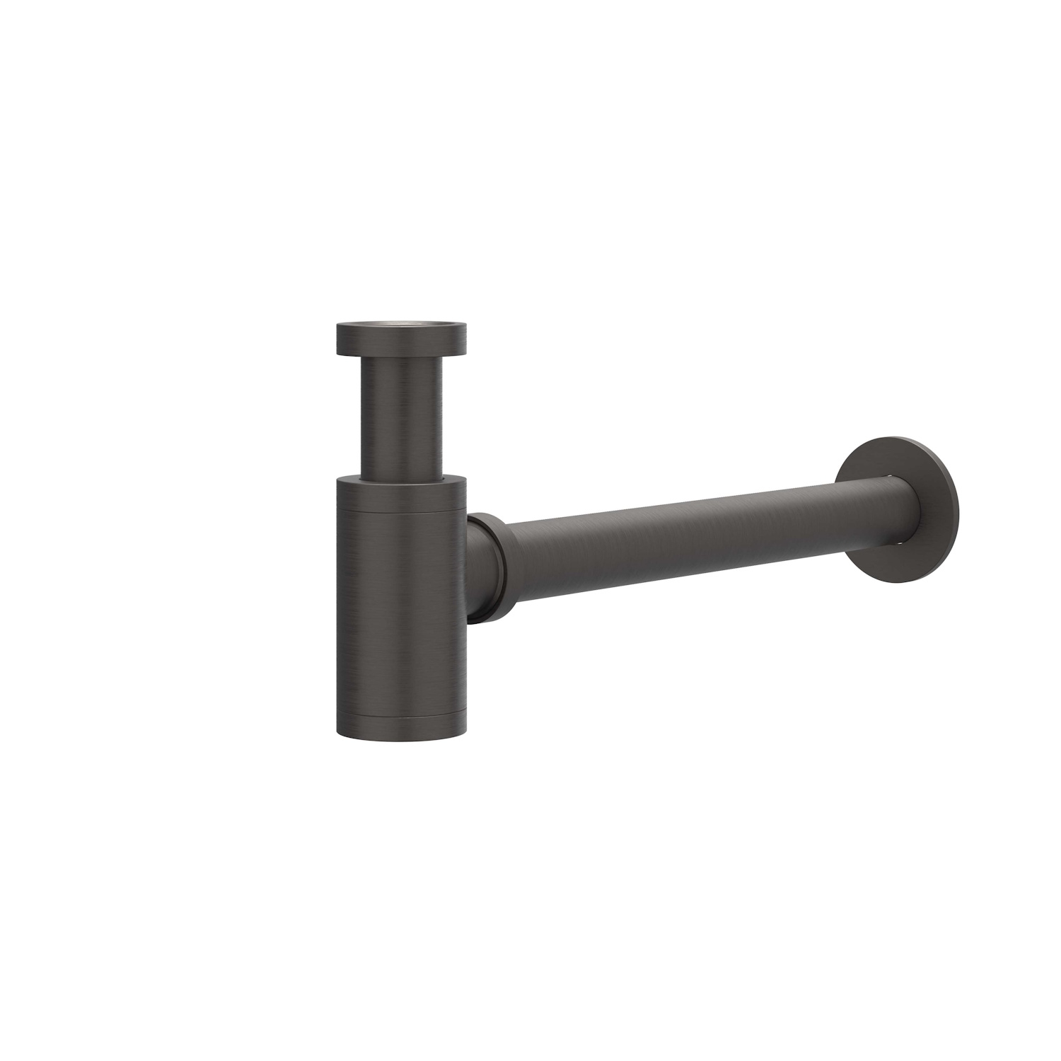 Design Sifon IVY Geborsteld Carbon Black PVD