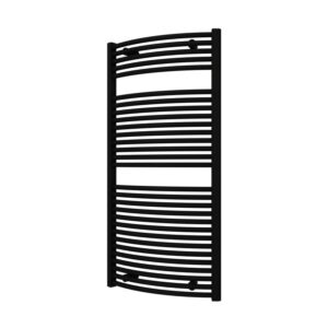 Handdoekradiator Odro gebogen 1196 x 585 mm Black graphite