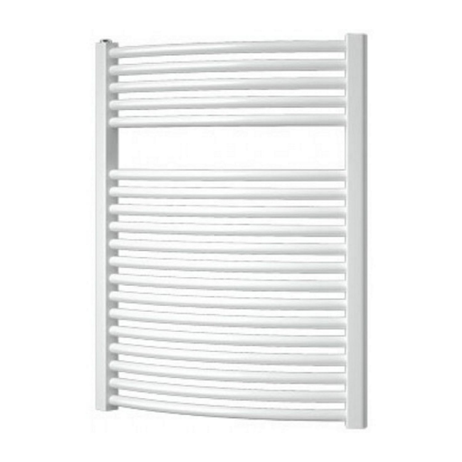 Handdoekradiator Odro gebogen 764 x 585 mm Mat wit