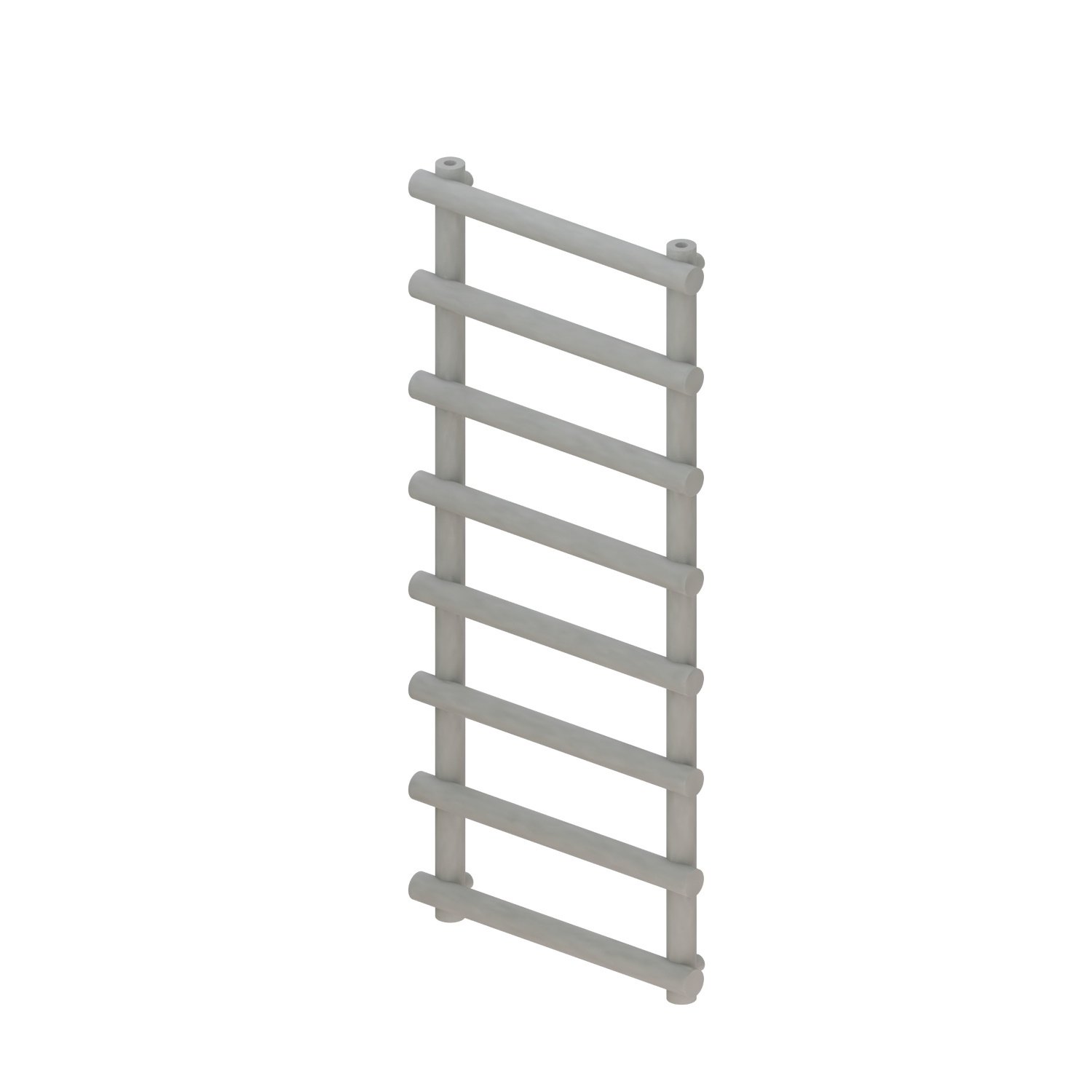 Designradiator BWS Tubi Handdoekrek 115x60 cm Zij-Onderaansluiting Mat Grijs