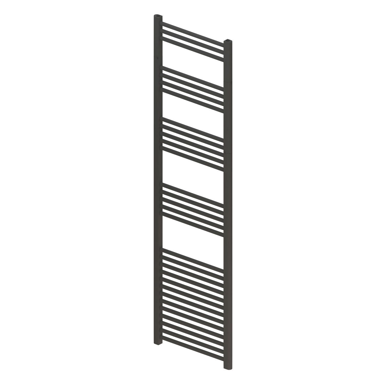 Designradiator BWS Vertico Multirail 180x50 cm Antraciet Zij-Onderaansluiting