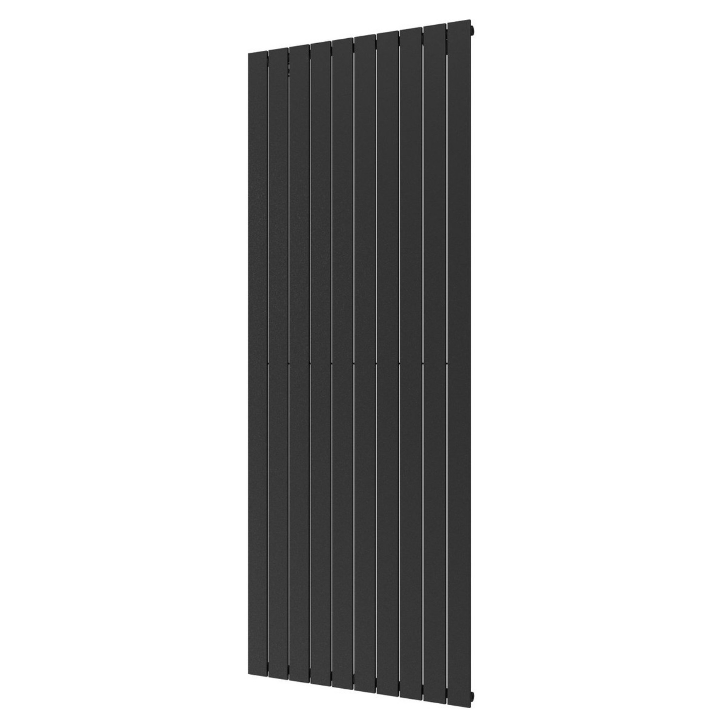 Designradiator Plieger Cavallino Retto Enkel 1666 Watt Middenaansluiting 200x75,4 cm Black Graphite
