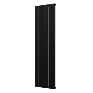 Designradiator Plieger Cavallino Retto Enkel 999 Watt Middenaansluiting 200x45 cm Mat Zwart