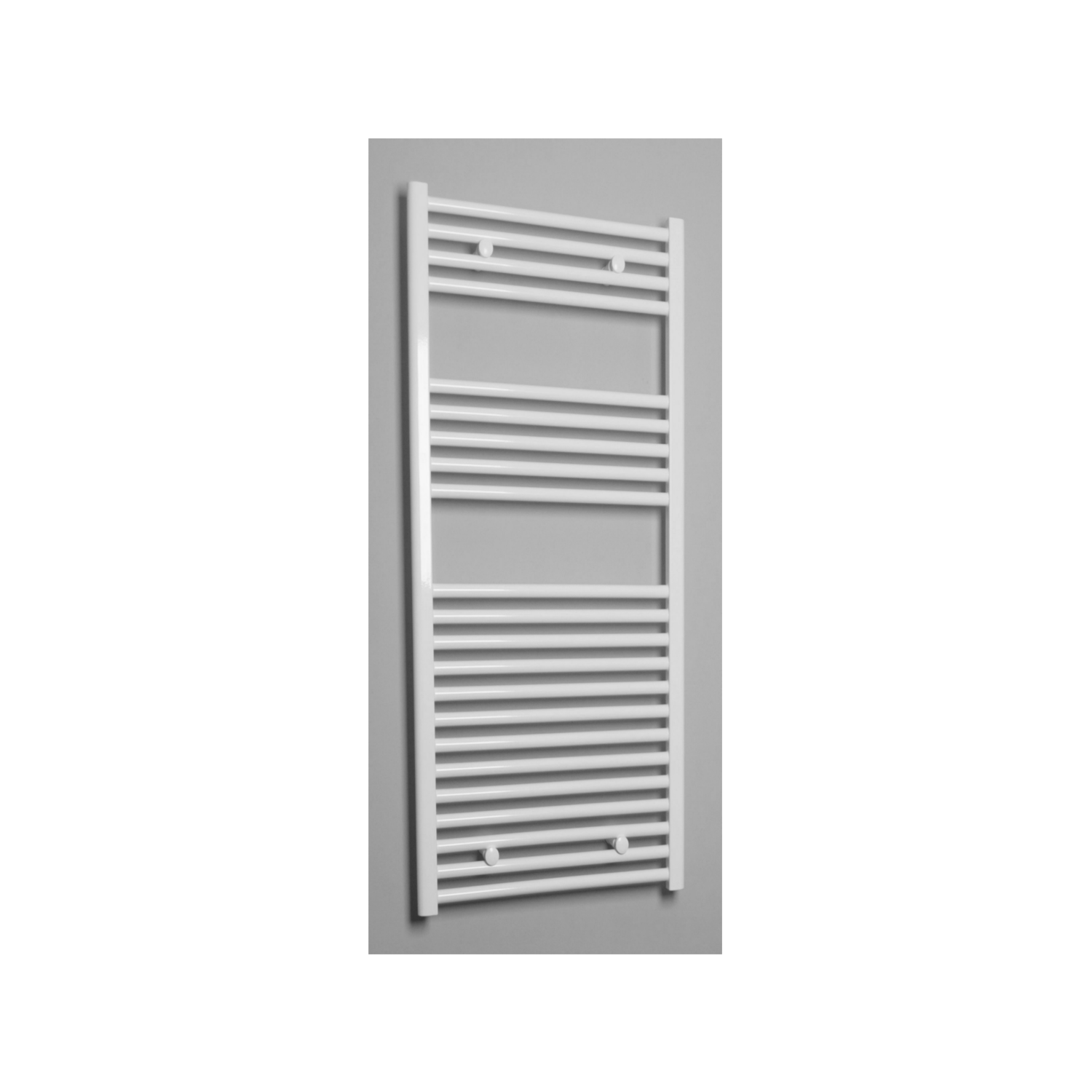 Radiator Sanicare Standaard Recht 596 Watt Inclusief Ophanging 111,8x45 cm Inox-Look