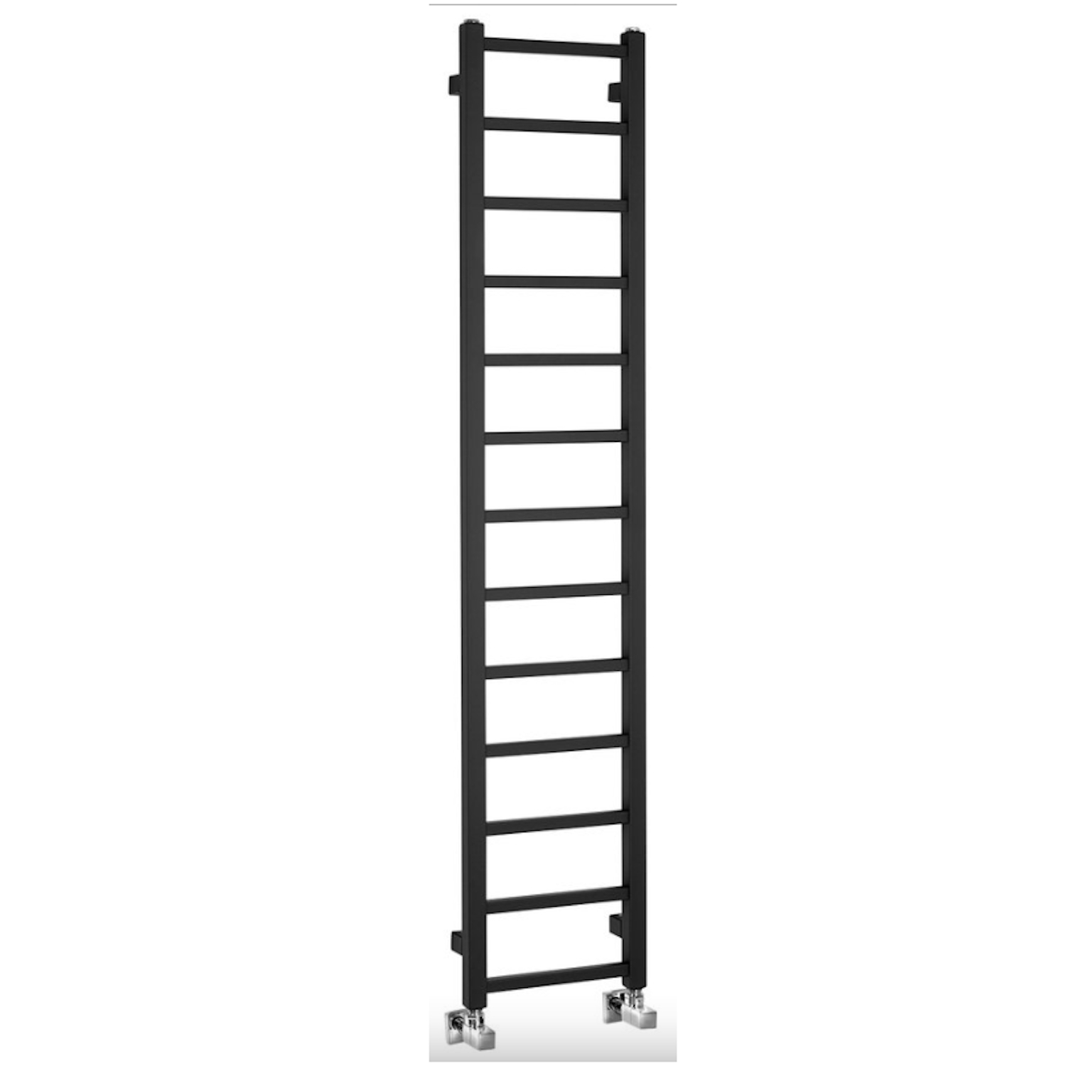 Designradiator Sapho Metro Light 30x150 cm Mat Zwart