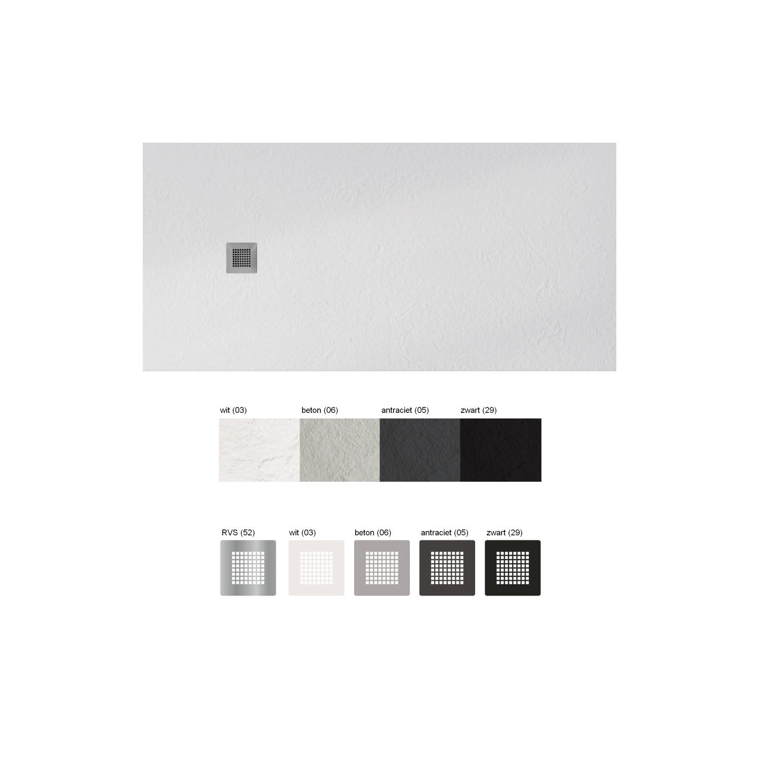 Douchebak Beterbad Xenz Soft Lineair Drain (ALLE MATEN EN KLEUREN)