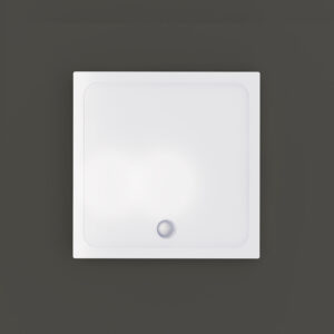 Douchebak BWS Nua Vierkant Acryl 80x80 cm Wit Inclusief Plint