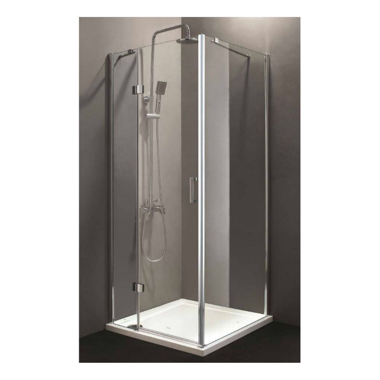 Douchecabine Sanitop Luxe rechthoek 120x90cm 6mm