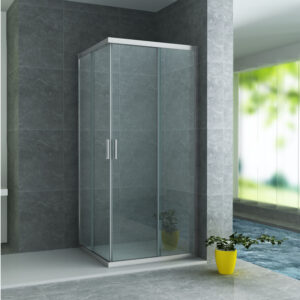 BWS Douchecabine | Hayes | Vierkant 90x90x195cm | Chroom Profiel