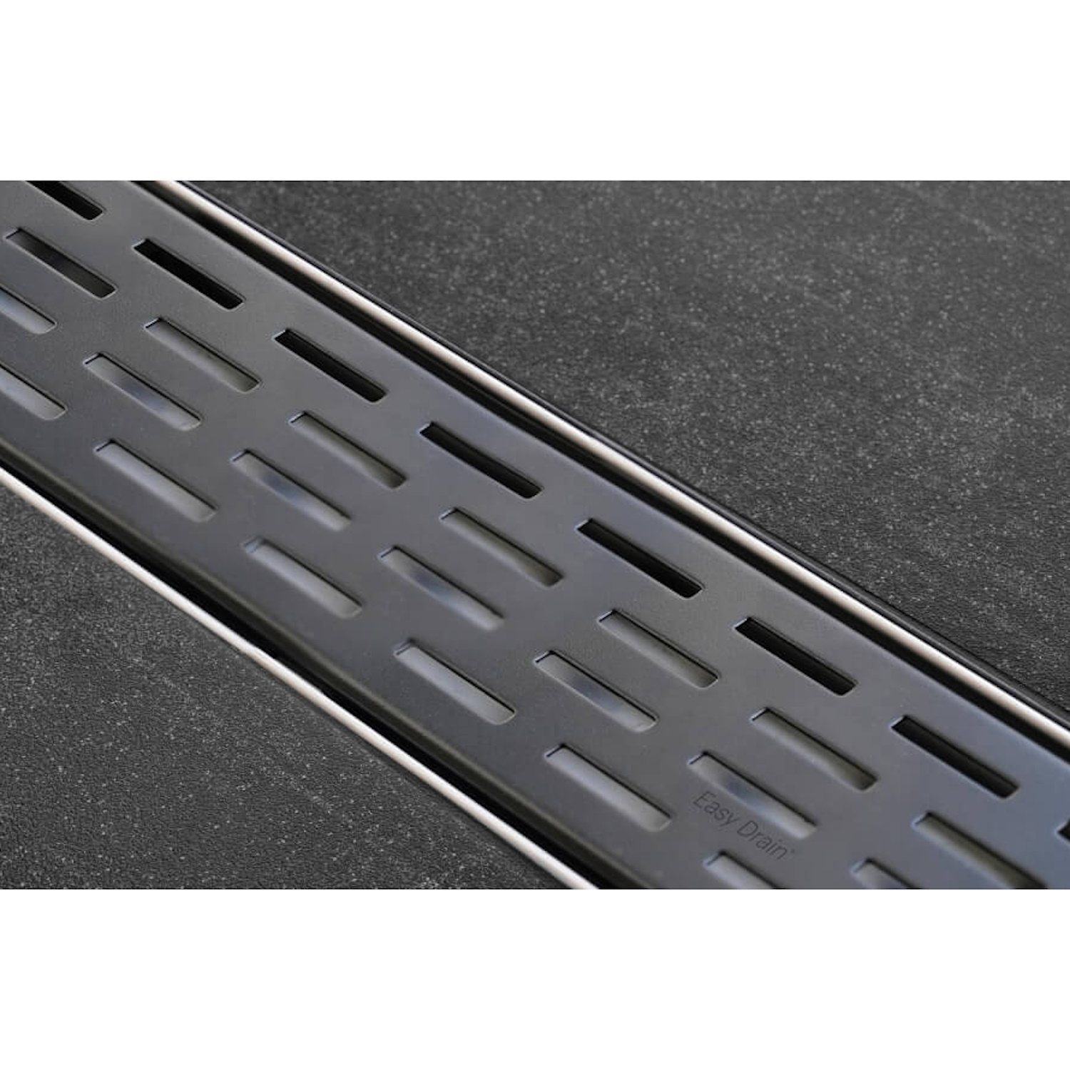 Rooster tbv Douchegoot Easy Drain Rooster Fixt-1 Black 80cm