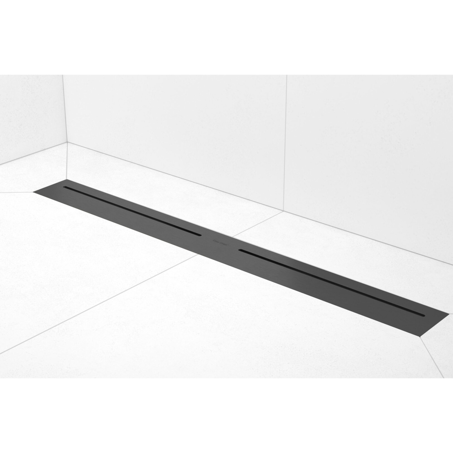 Douchegoot Easydrain PureFlow Dryphon 120 cm Brushed Black Chrome