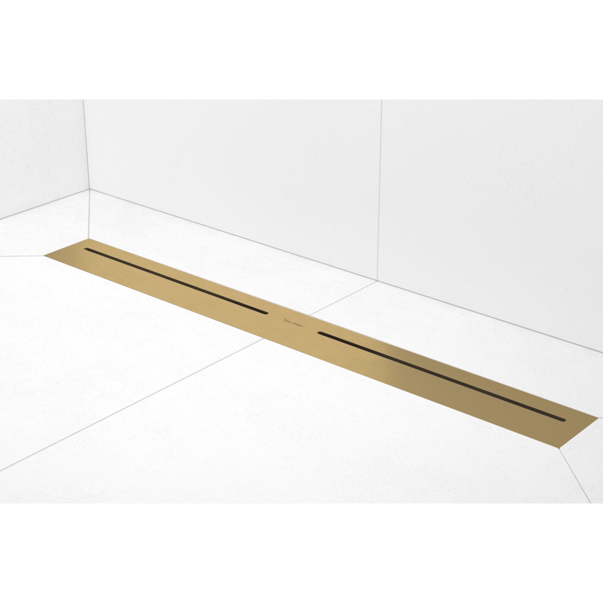 Douchegoot Easydrain PureFlow Dryphon 100 cm Brushed Brass