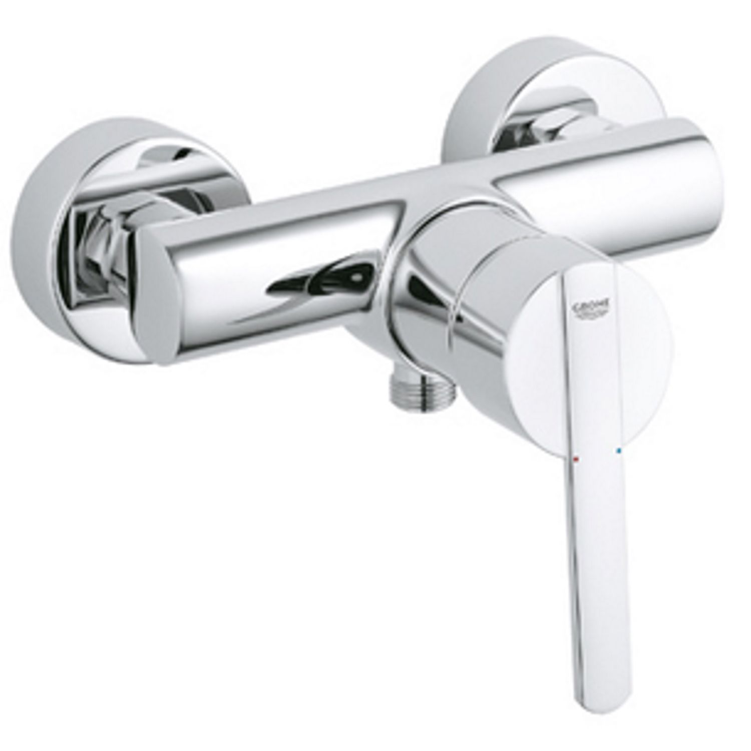 Douchekraan Grohe Feel zonder Omstel met Koppelingen Chroom