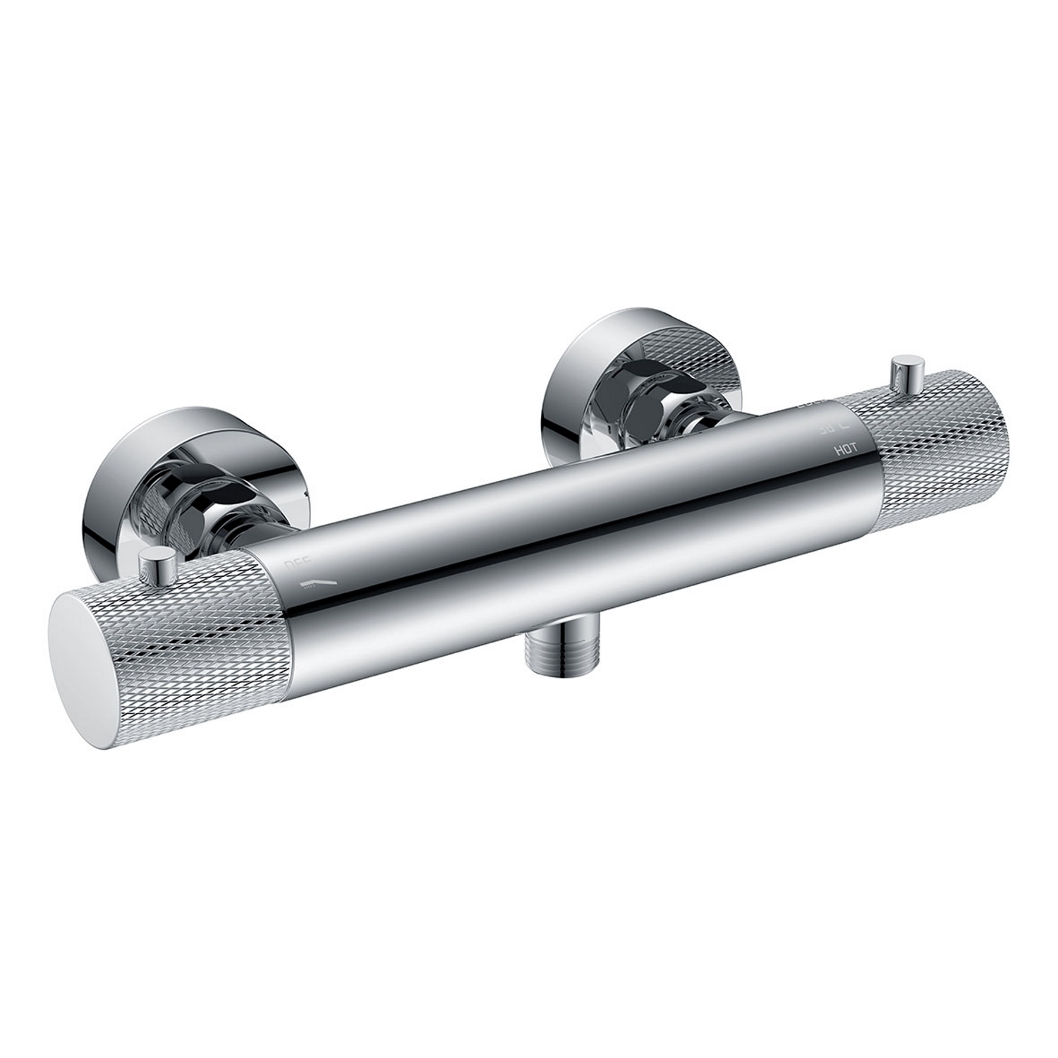 Douchemengkraan Thermostatisch BWS Ridged Chroom