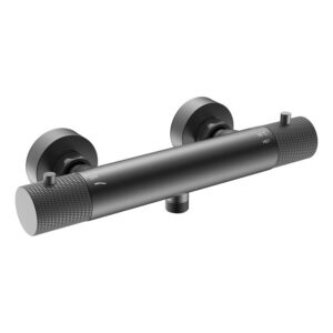 Douchemengkraan Thermostatisch BWS Ridged Gunmetal