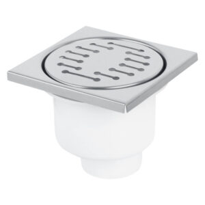 Doucheput Differnz Basic 100x100mm Onderuitlaat 48.5mm