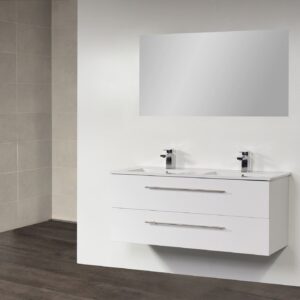 Badkamermeubel Exclusive Empoli 120 cm (2 lades, 2 uitsparingen) Wit