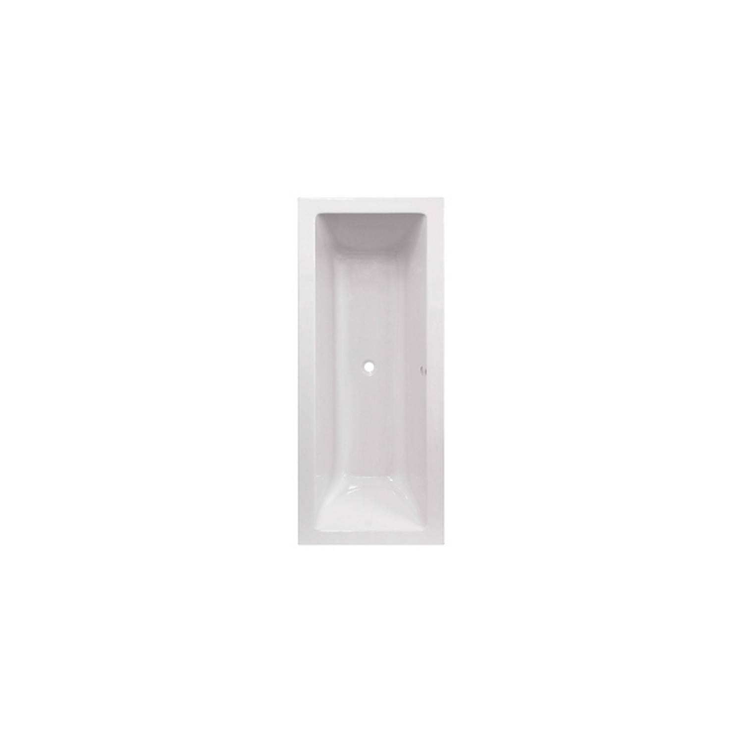 Duo Ligbad Plieger Tube Acryl 190x80x50 cm Wit