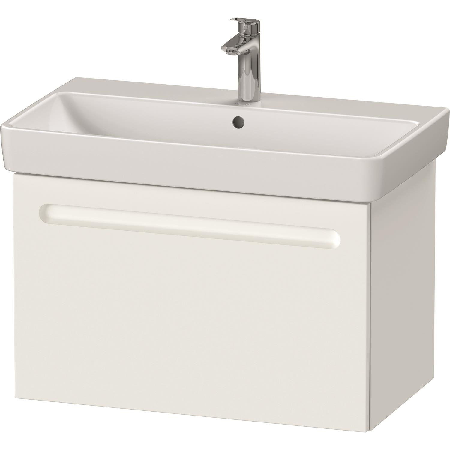 Wastafelkast Duravit No.1 Met 1 Lade 74x42.6x47.8cm Met Geïntegreerde Greep Mat Wit