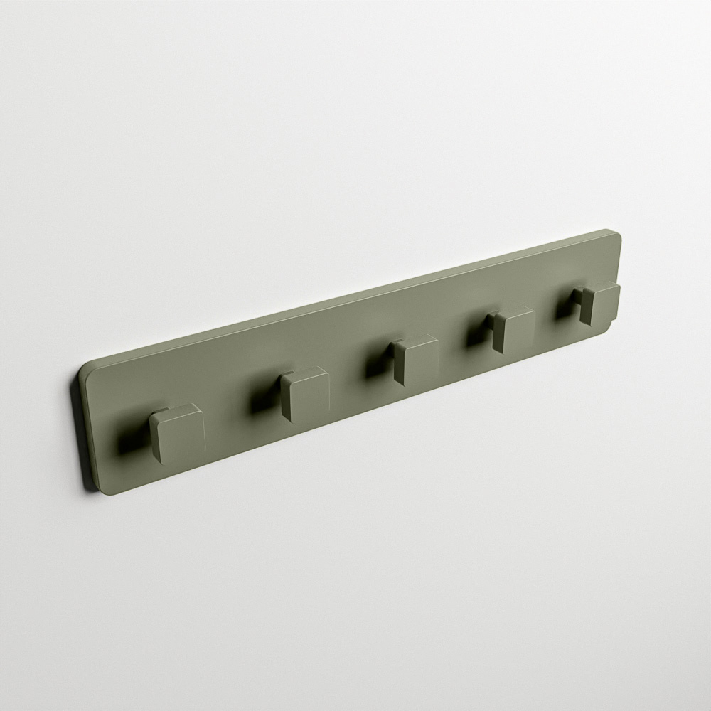 MONDIAZ EASY Handdoekhaakjes 45cm solid surface kleur Army