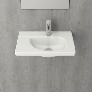 Fontein BWS 44,5x31x12,5 cm Inclusief 1 Kraangat Mat Wit