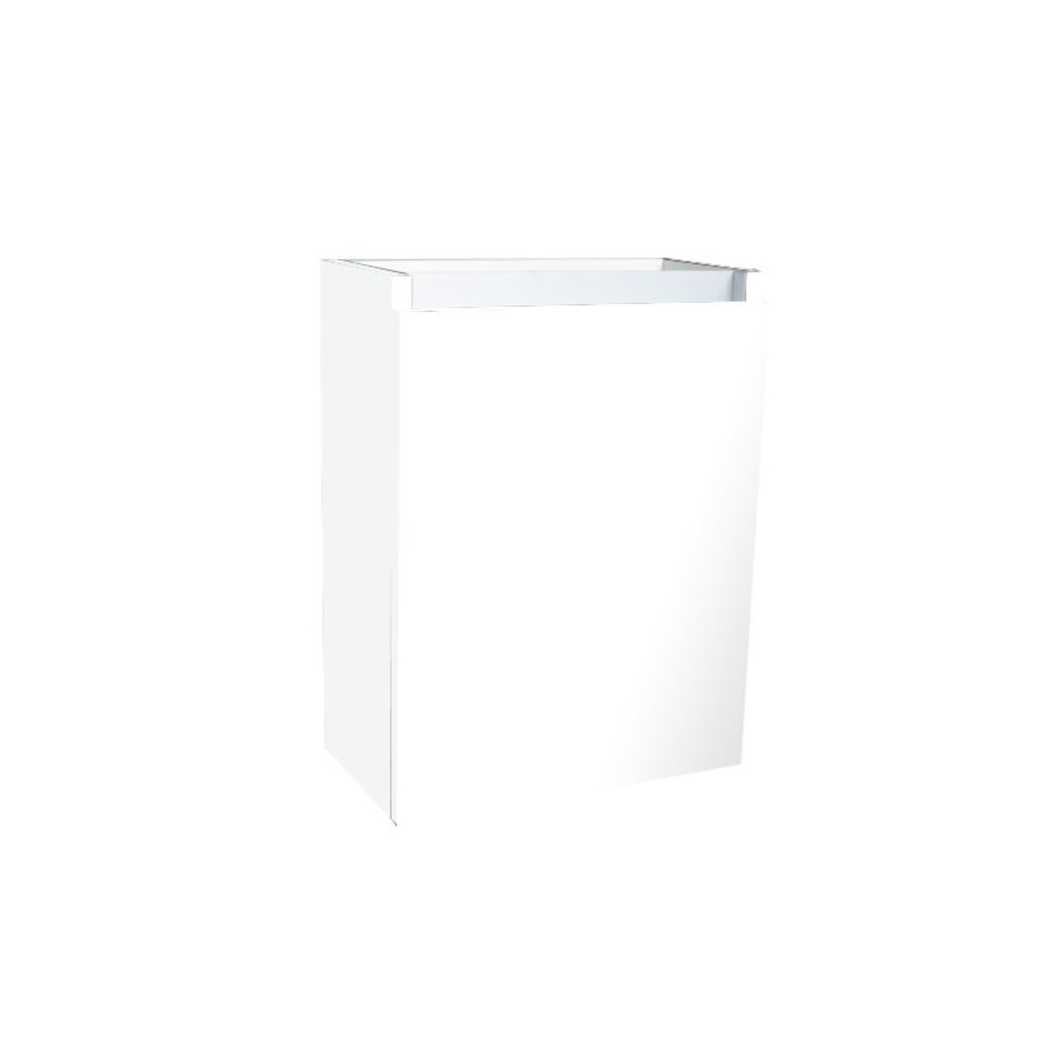 Fonteinkast Sanilux Hangend Soft Close Greeplijst Mat Wit 52x40x22 cm