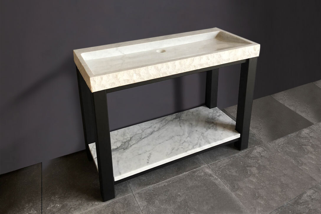 Forzalaqua Onderstel Mat Zwart 80x51x80 cm