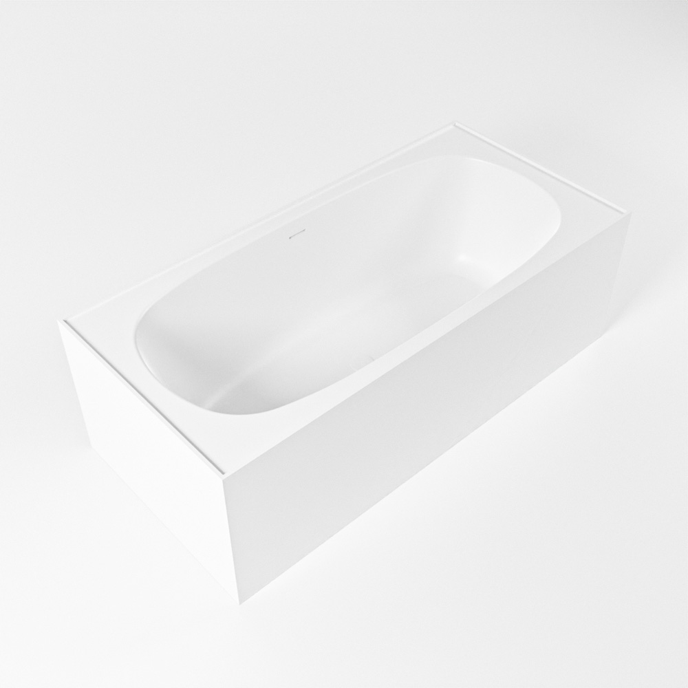 Vrijstaand Bad MONDIAZ FREEZE 180x85cm Kleur Talc / Talc