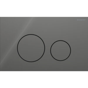 Geberit Drukplaat Sigma 40, 2-toets Round Glas Lava