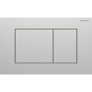 Geberit Drukplaat Sigma 40, 2-toets Square RVS Geborsteld RVS