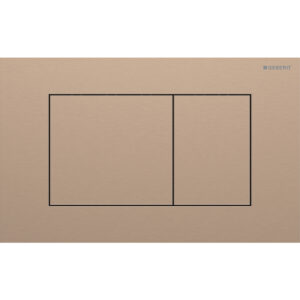 Geberit Drukplaat Sigma 40, 2-toets Square RVS Roodgoud