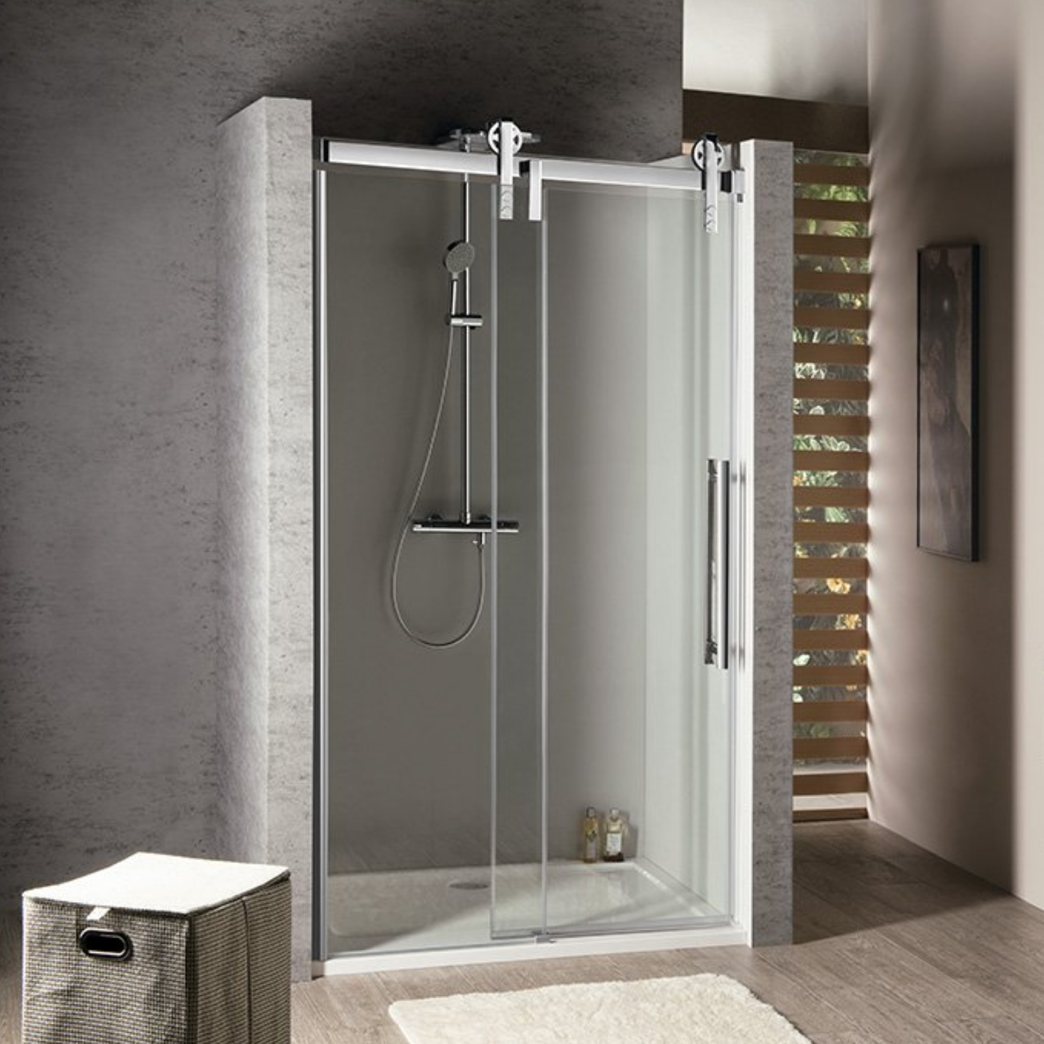 Nisdeur Sapho Volcano Schuifdeur 120x200 cm 8 mm Gecoat Glas