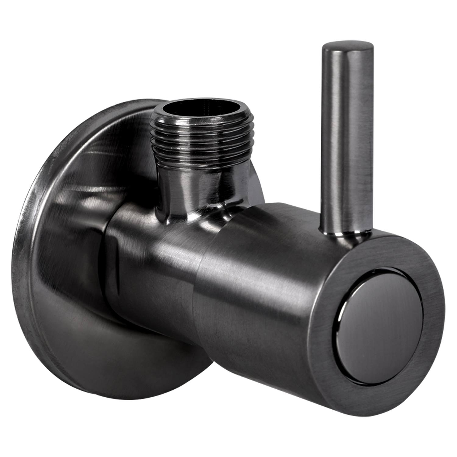 Hoekstopkraan Differnz Met Rozet 1/2x3/8 mm Gunmetal