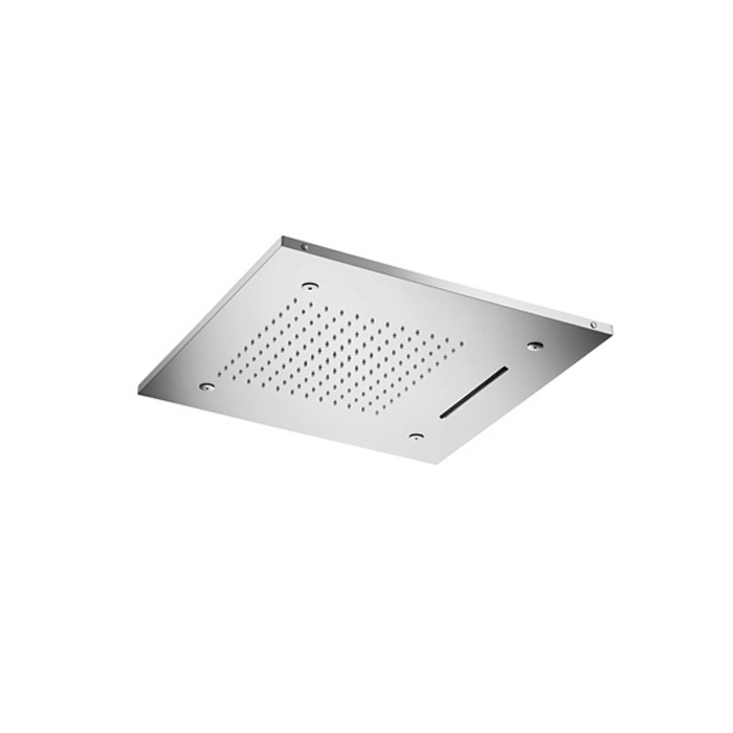 Hoofddouche Hotbath Mate 50x50 cm Triple Inbouw LED Chroom